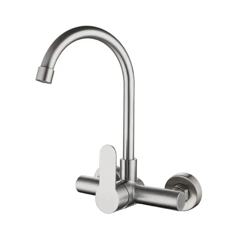 Robinet Mural Cuisine Inox Durable Design Moderne Épuré – Cuvéa