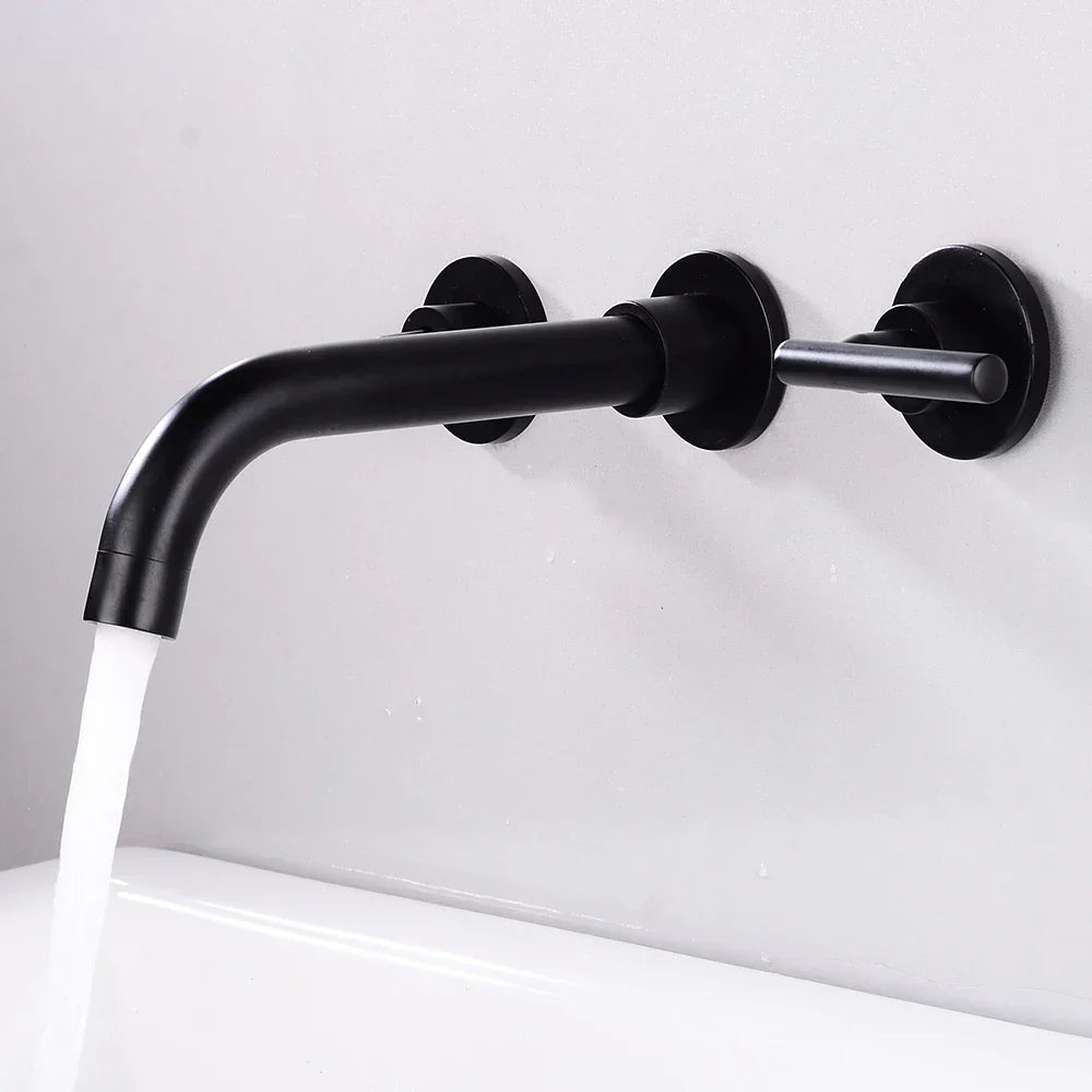 Robinet Mural Lavabo Design Moderne Espace Maximisé Durable – Solvane