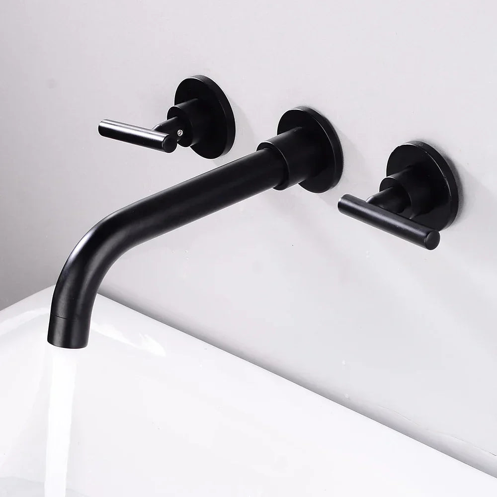 Robinet Mural Lavabo Design Moderne Espace Maximisé Durable – Solvane