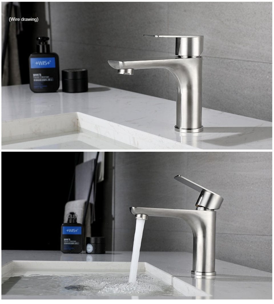 Robinet Lavabo Noir Moderne Ligne Raffinée Finition Mate – Solvane
