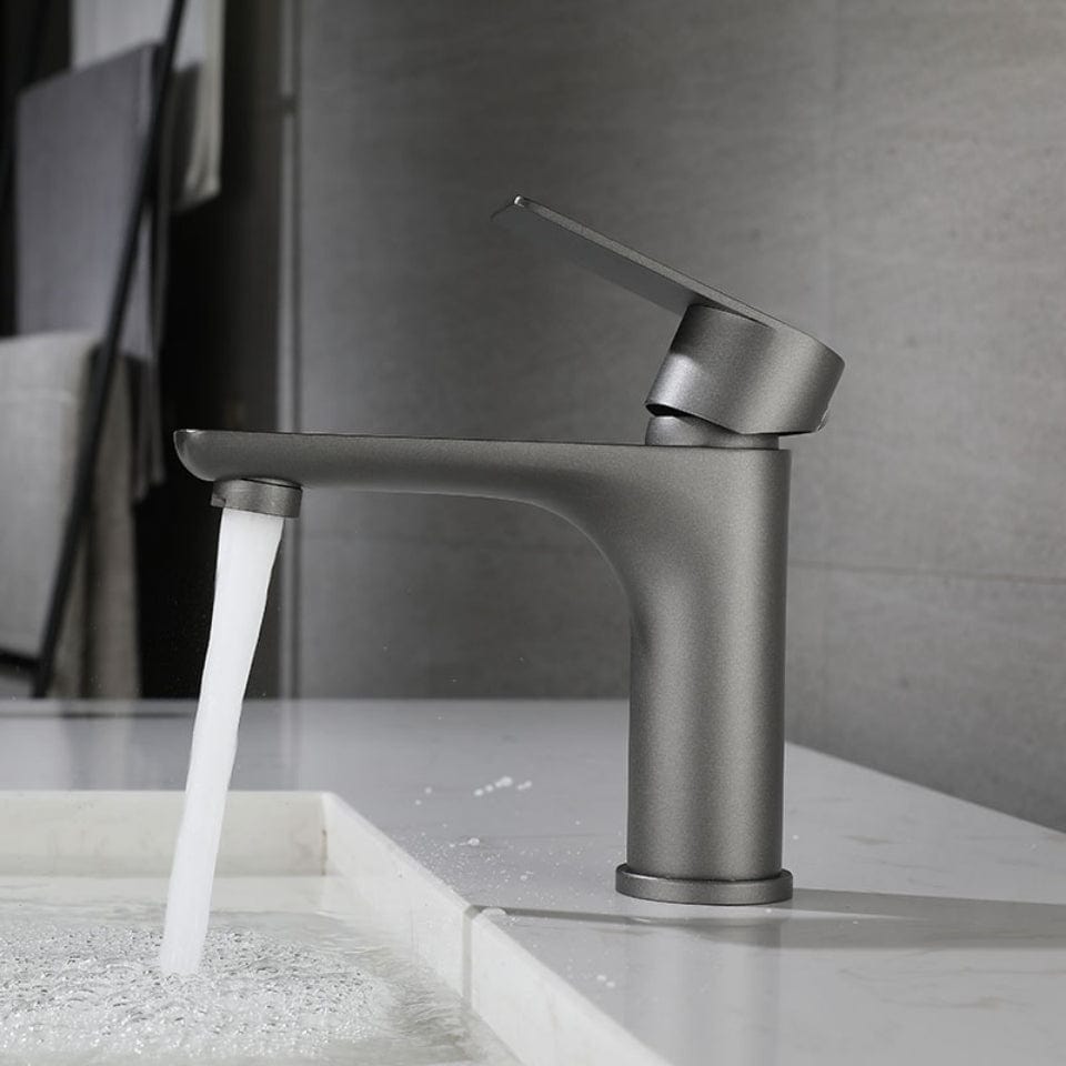 Robinet Lavabo Noir Moderne Ligne Raffinée Finition Mate – Solvane