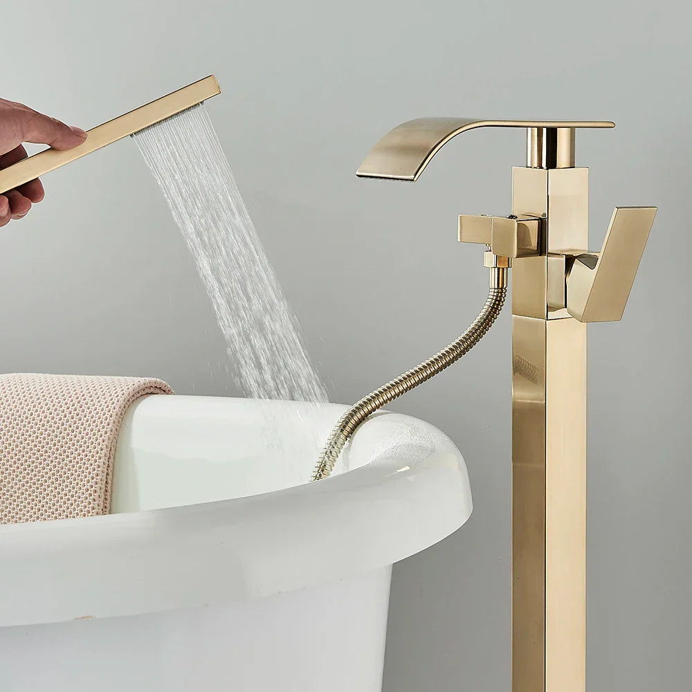 Robinet Baignoire Îlot Chromé Premium Installation Autonome – Vertane