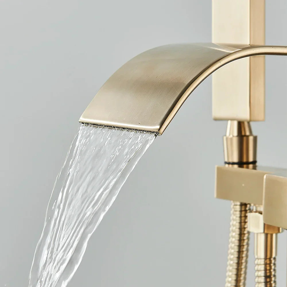 Robinet Baignoire Îlot Chromé Premium Installation Autonome – Vertane