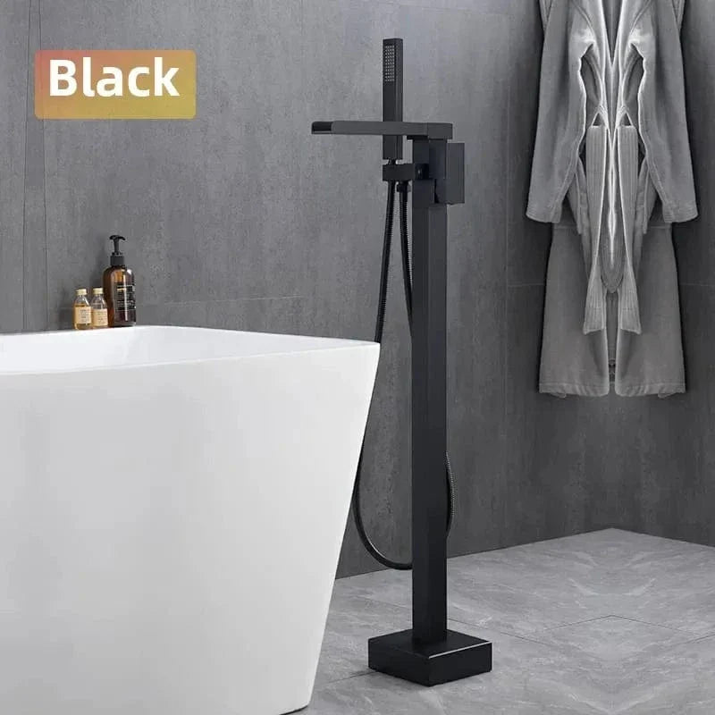 Mitigeur Baignoire Îlot Cascade Finition Brossée Élégance et Confort – Vertane