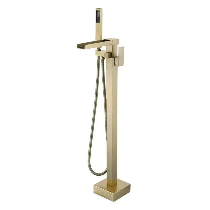 Mitigeur Baignoire Îlot Cascade Finition Brossée Élégance et Confort – Vertane