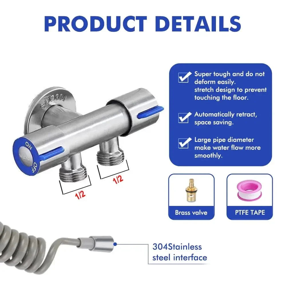 Robinet Douchette Bidet Inox Hygiène Simple et Élégante – Purelia