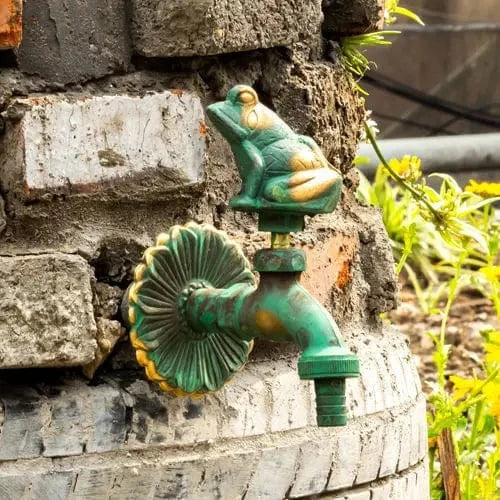 Robinet Extérieur Mural Laiton Antique Motif Animal Décor Jardin – Terravia