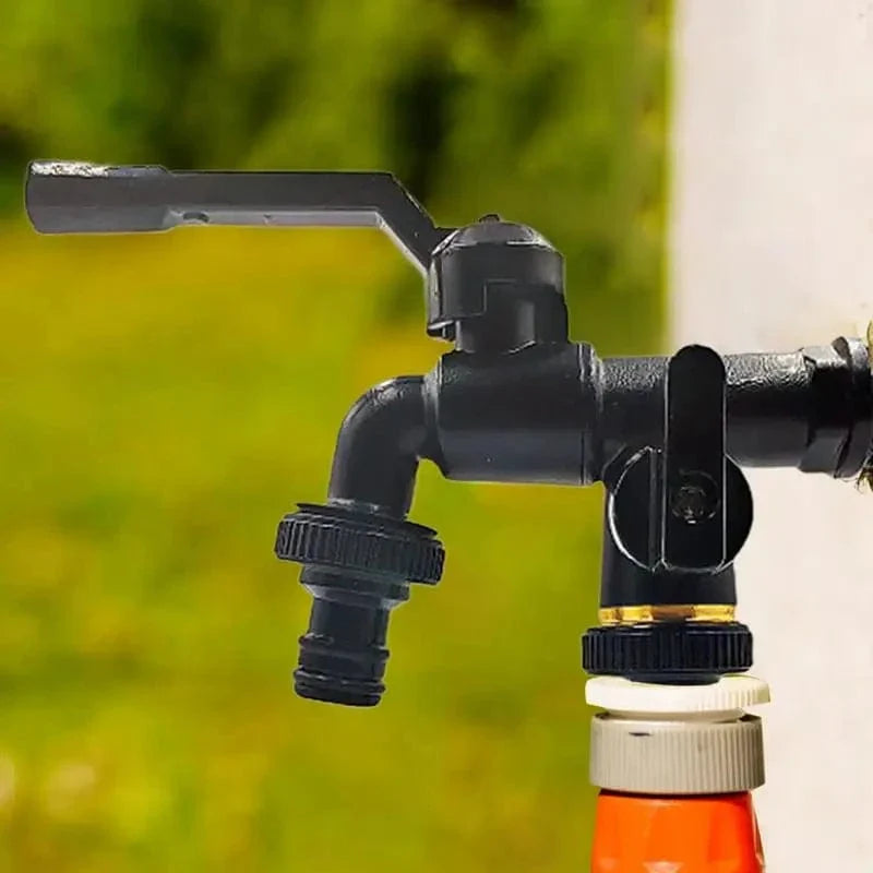 Robinet Fontaine Extérieur Laiton Double Sortie Jardin et Arrosage – Terravia