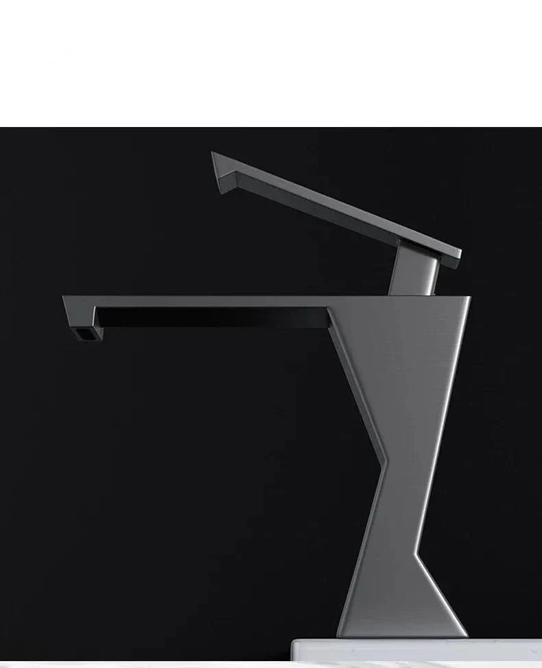 Robinet Lavabo Cascade Chromé Flux Large Élégance Moderne – Solvane