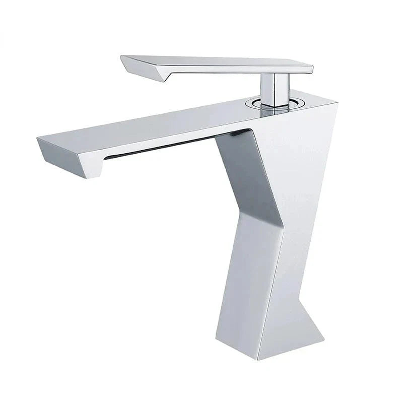 Robinet Lavabo Cascade Chromé Flux Large Élégance Moderne – Solvane