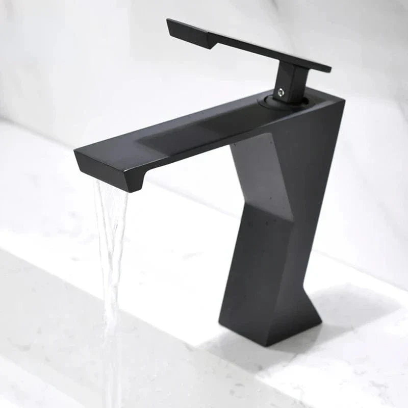 Robinet Lavabo Cascade Chromé Flux Large Élégance Moderne – Solvane