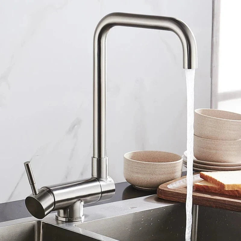 Robinet Cuisine Rabattable Inox 360° Se Range Sous la Fenêtre – Cuvéa