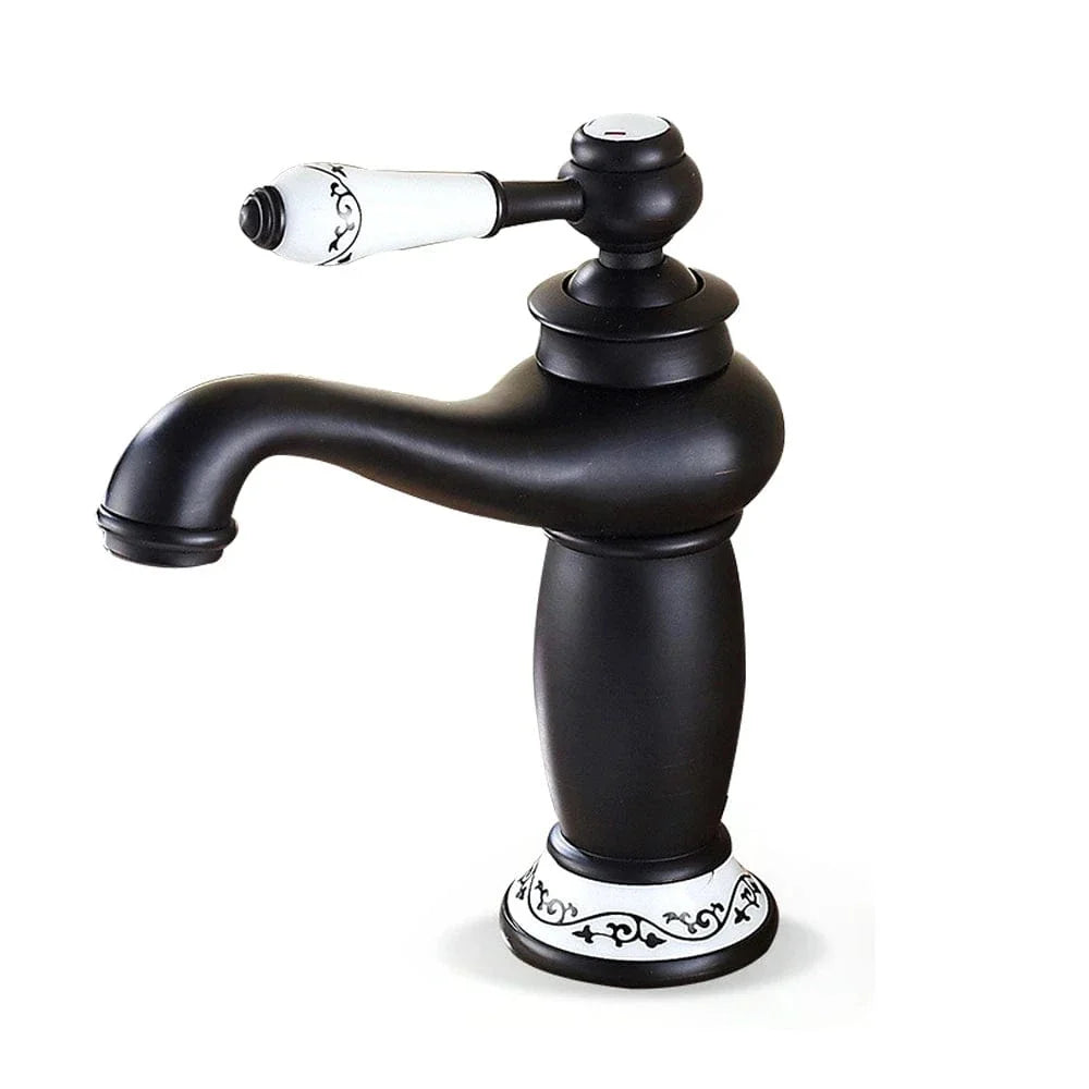 Robinet Lavabo Rétro Vintage Quatre Finitions Argent Or Noir Antique – Solvane