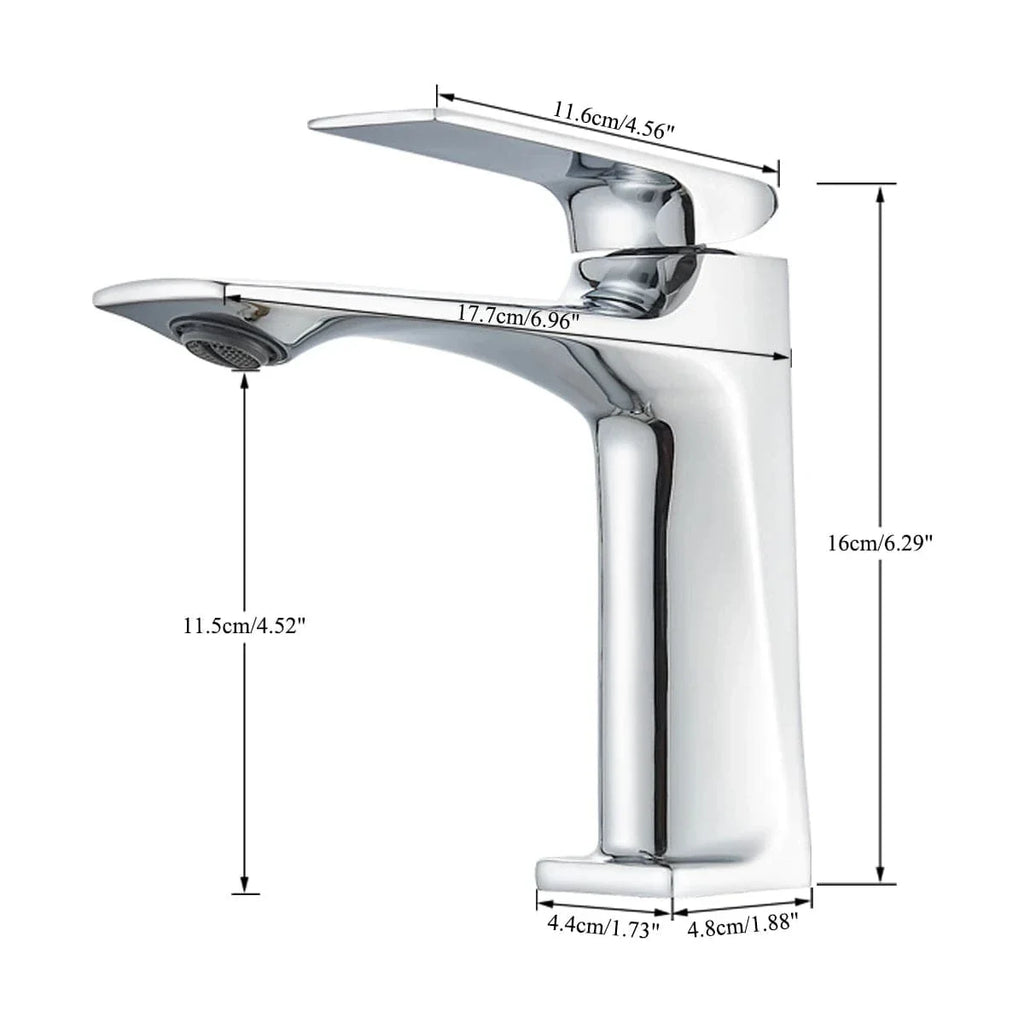 Robinet Lavabo Laiton Gris Moderne Teinte Sobre et Durable – Solvane