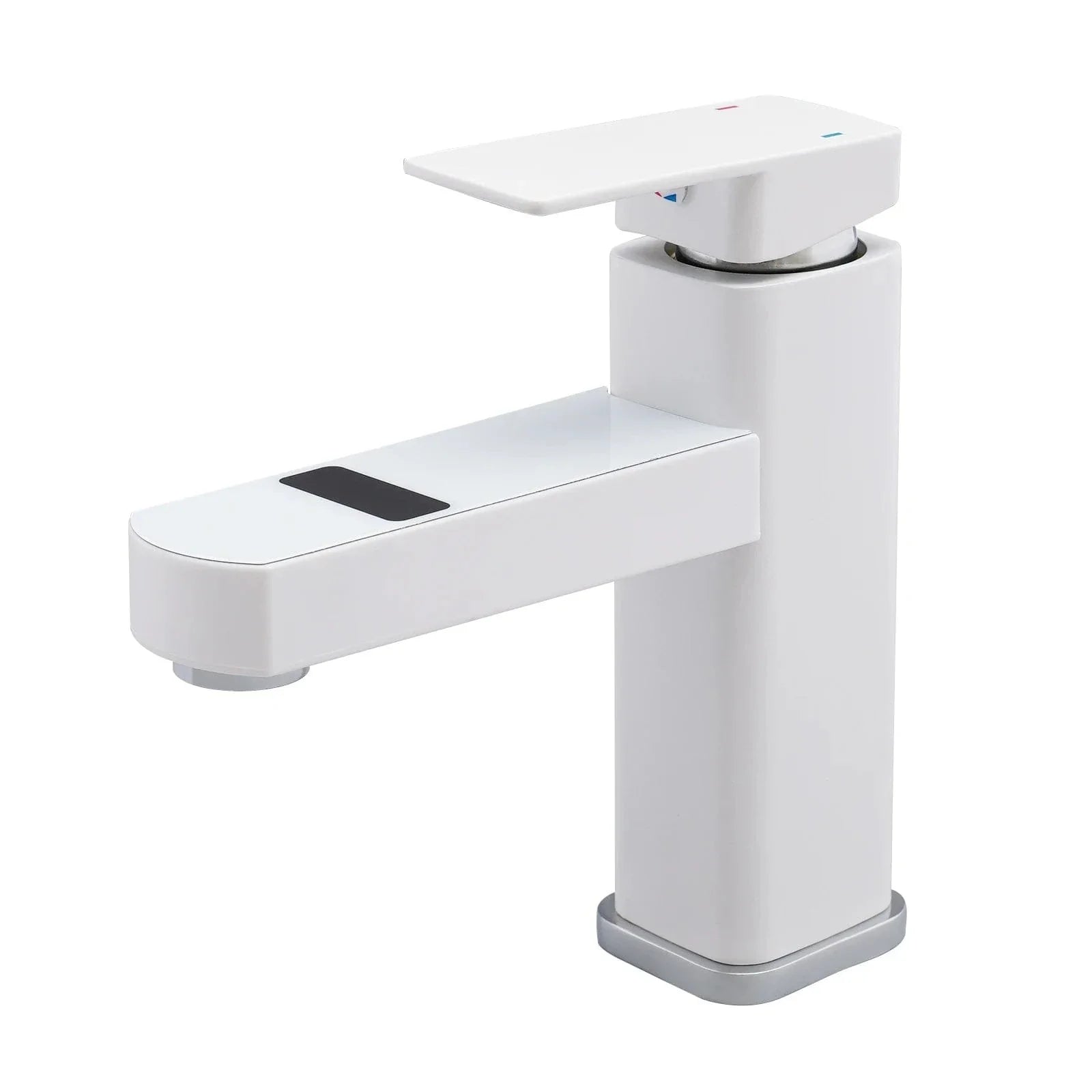 Robinet Vasque Blanc Affichage Numérique Température Sous les Yeux – Solvane