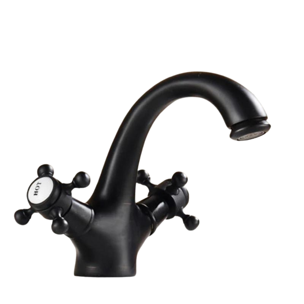 Robinet Mélangeur Lavabo Vintage Chaud Froid Élégance Rétro – Solvane