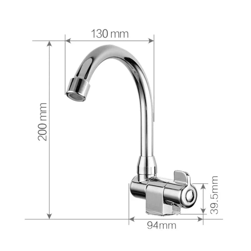 Robinet Eau Froide Rétractable Pliant Cuivre Bateau et Camping-Car – Nomadis