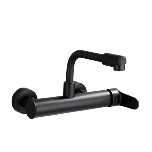 Mitigeur Mural Cuisine Double Trou Buse Pivotante 360° – Cuvéa