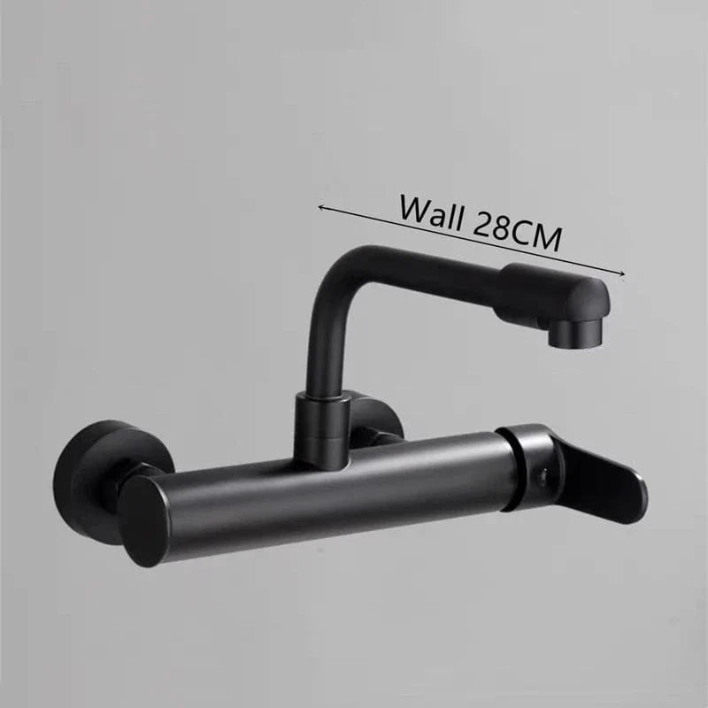 Mitigeur Mural Cuisine Double Trou Buse Pivotante 360° – Cuvéa