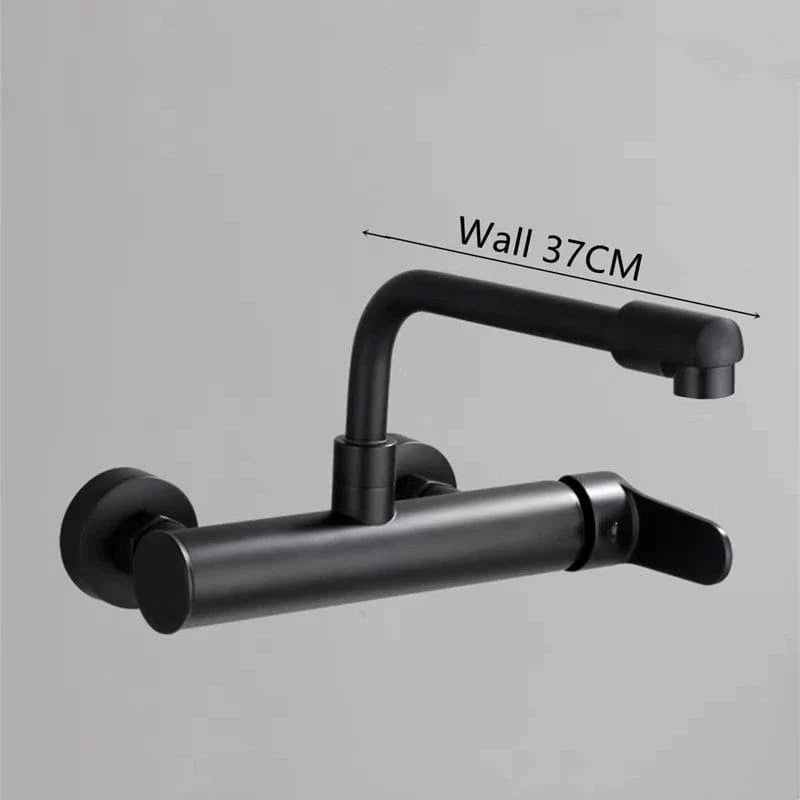 Mitigeur Mural Cuisine Double Trou Buse Pivotante 360° – Cuvéa