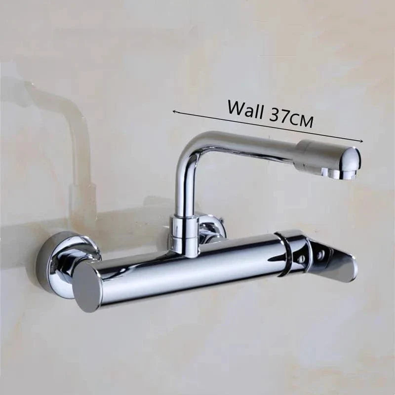 Mitigeur Mural Cuisine Double Trou Buse Pivotante 360° – Cuvéa