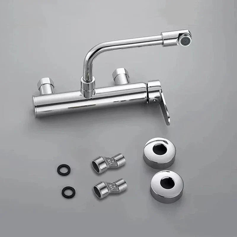 Mitigeur Mural Cuisine Double Trou Buse Pivotante 360° – Cuvéa
