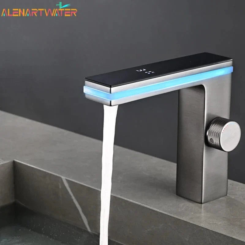 Mitigeur Lavabo Thermostatique Affichage LED Température Maîtrisée – Thermya