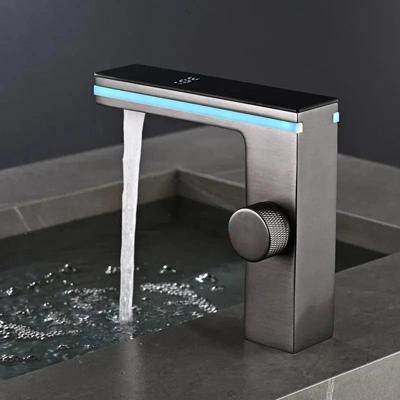 Mitigeur Lavabo Thermostatique Affichage LED Température Maîtrisée – Thermya