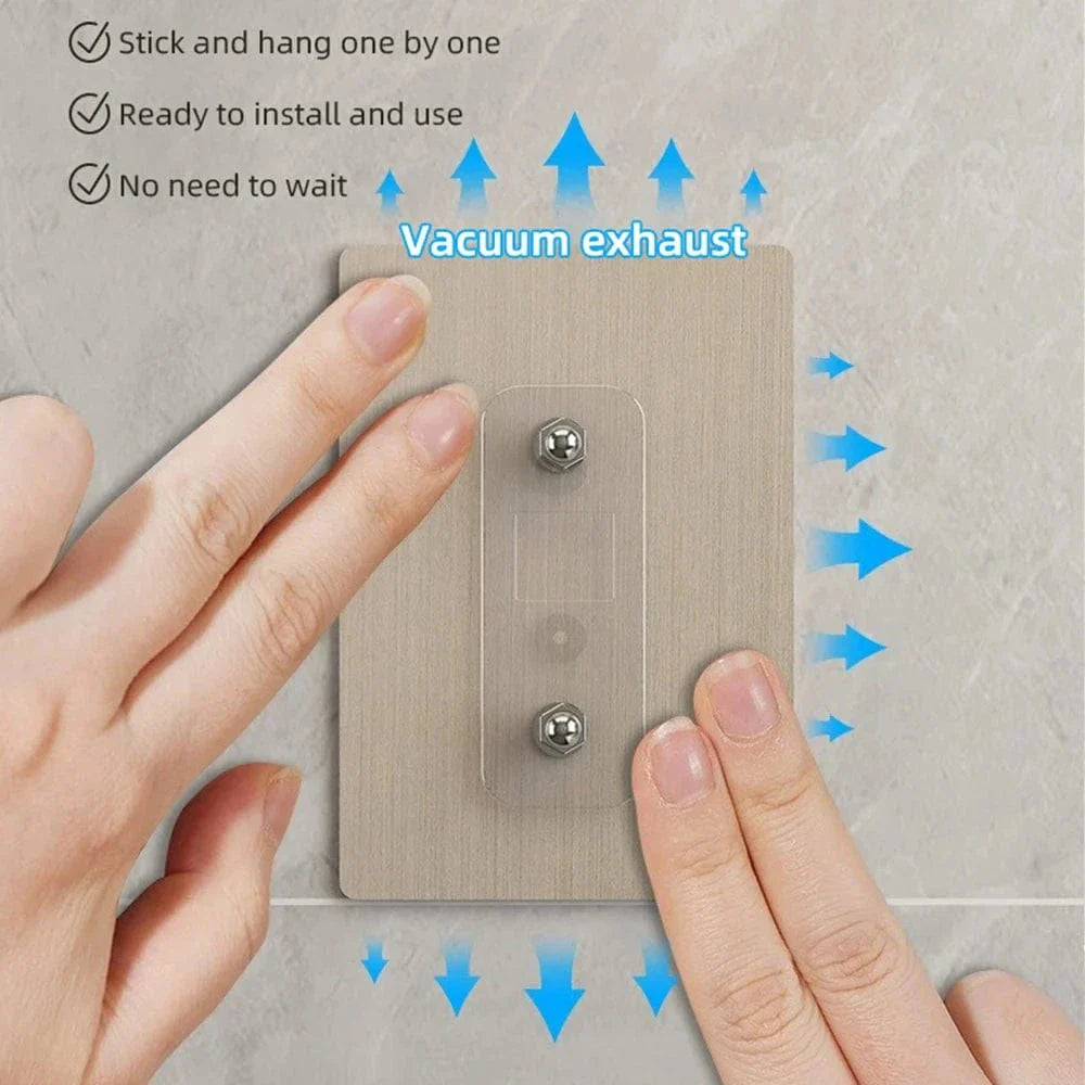Porte-Serviettes Aluminium Adhésif Sans Perçage Pose Immédiate – Linora
