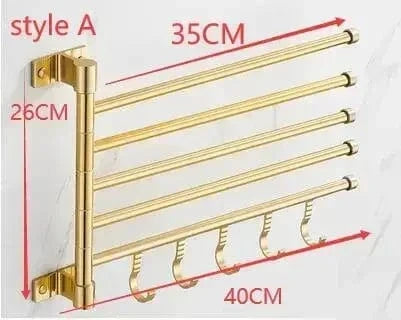 Porte-Serviettes Aluminium Léger Inoxydable Style Épuré – Linora