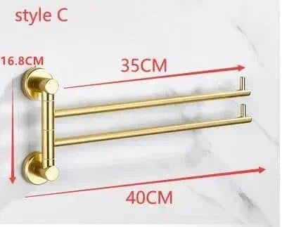 Porte-Serviettes Aluminium Léger Inoxydable Style Épuré – Linora