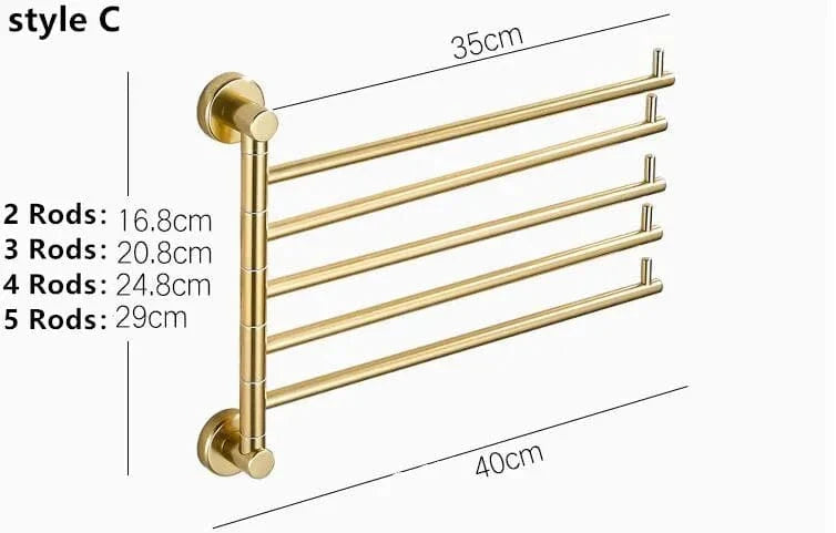 Porte-Serviettes Aluminium Léger Inoxydable Style Épuré – Linora