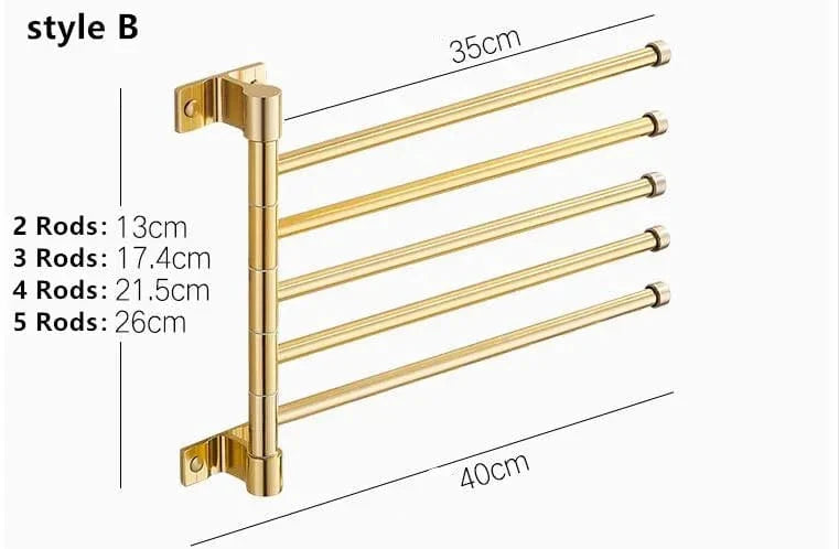 Porte-Serviettes Aluminium Léger Inoxydable Style Épuré – Linora