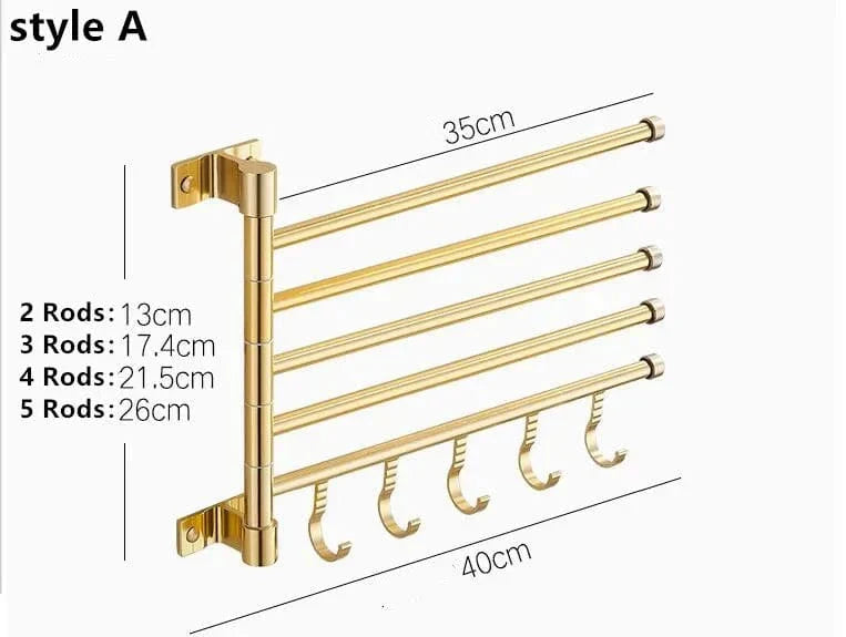 Porte-Serviettes Aluminium Léger Inoxydable Style Épuré – Linora