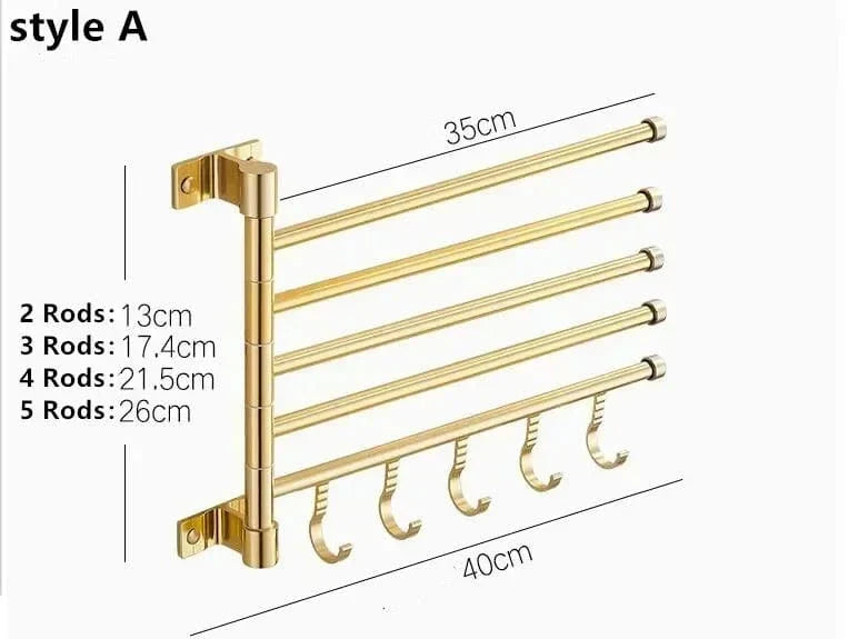 Porte-Serviettes Aluminium Léger Inoxydable Style Épuré – Linora
