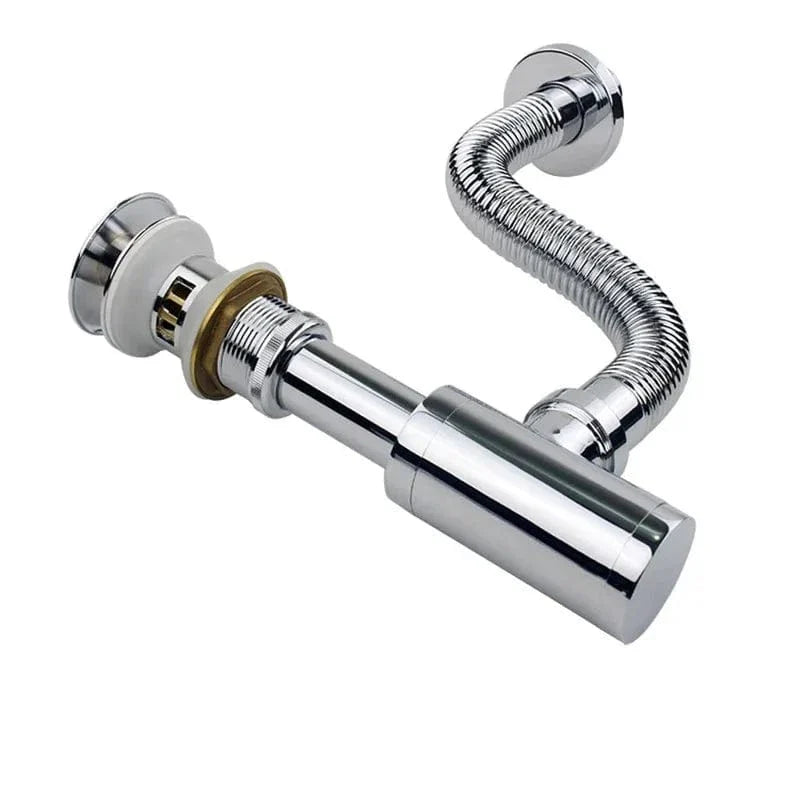 Siphon avec Bonde Lavabo Laiton Ensemble Complet Durable – Silka