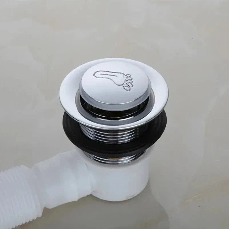Siphon Baignoire Pop-Up Bouchon Intégré Vidange d'un Geste – Silka
