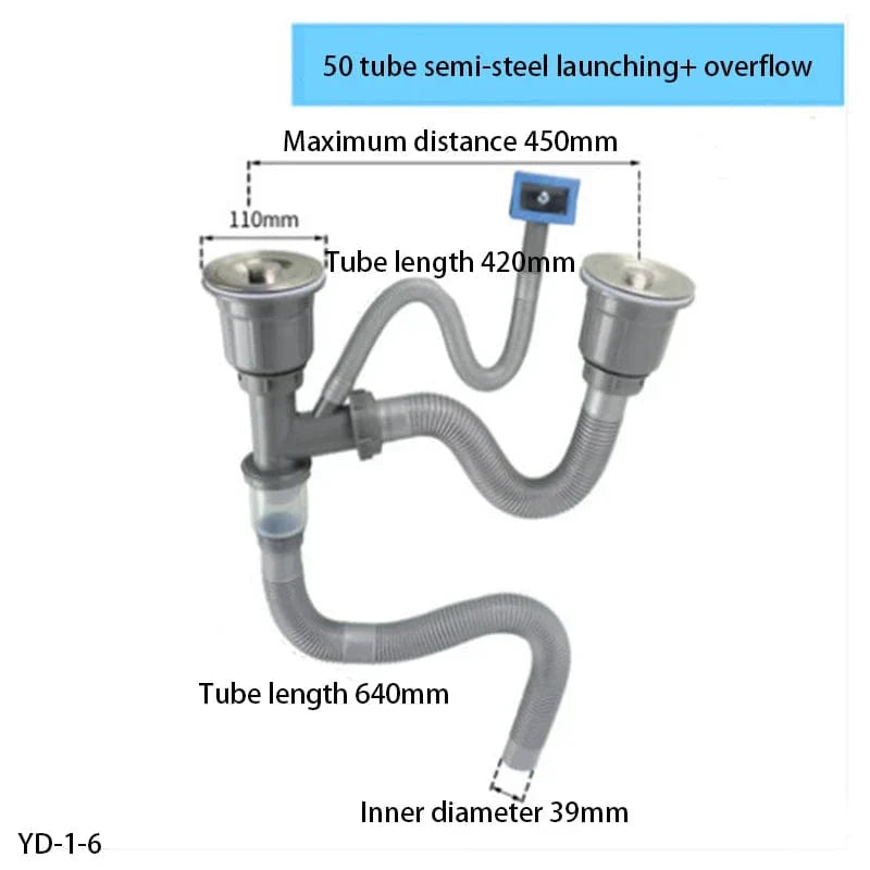 Siphon Évier Cuisine Inox Anti-Odeurs Haute Performance – Silka
