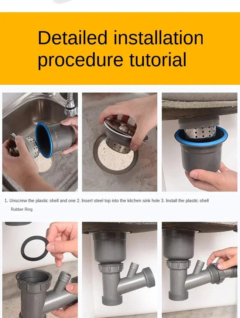 Siphon Évier Cuisine Inox Anti-Odeurs Haute Performance – Silka