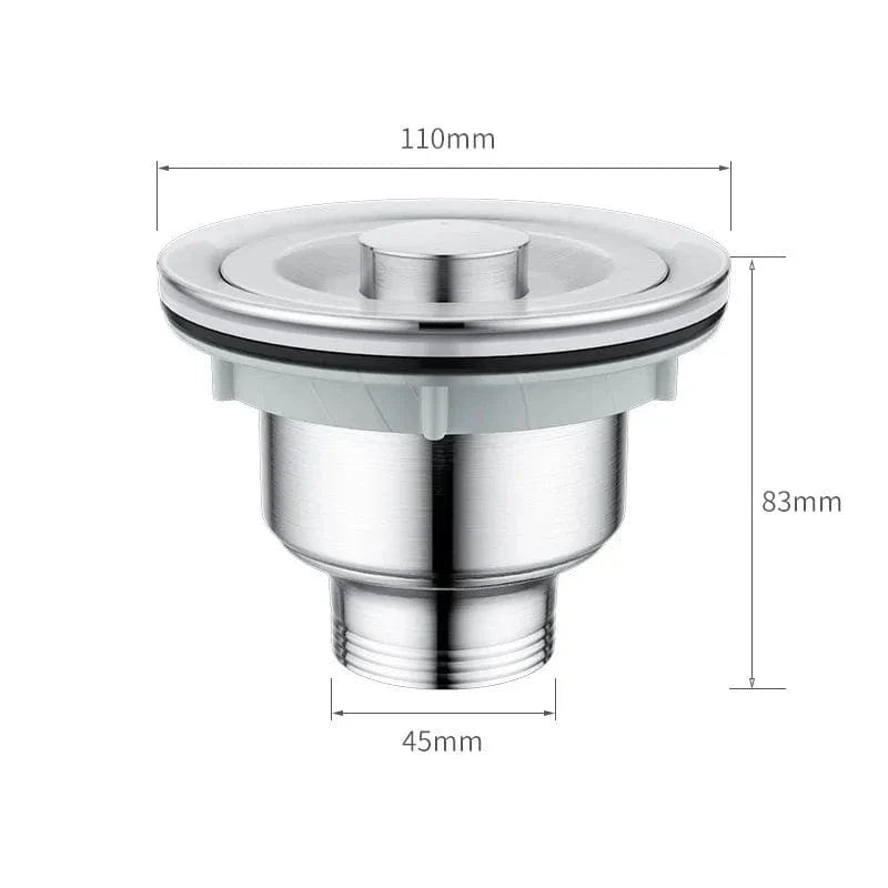 Siphon Cuisine Inox Évacuation Fiable Anti-Bouchon – Silka