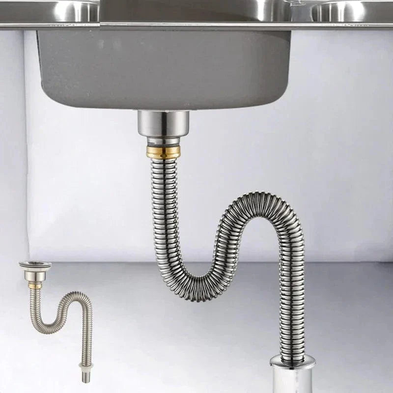 Siphon Cuisine Inox Évacuation Fiable Anti-Bouchon – Silka