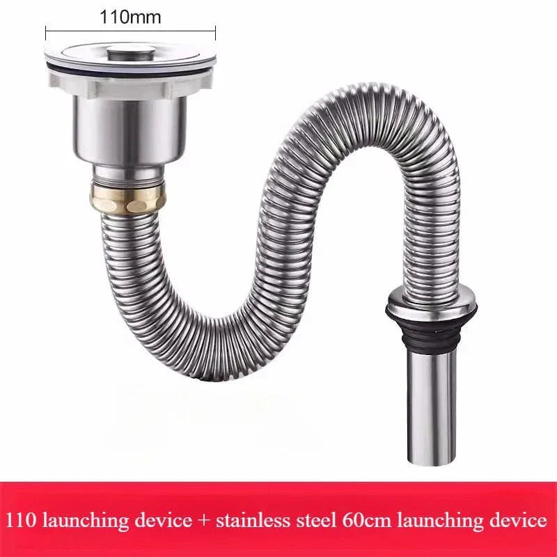 Siphon Évier Cuisine Inox Anti-Nuisibles Ultra-Résistant – Silka