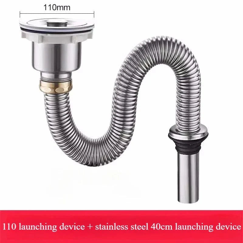 Siphon Évier Cuisine Inox Anti-Nuisibles Ultra-Résistant – Silka