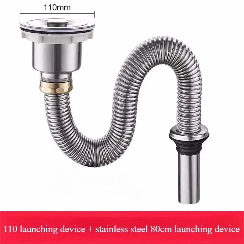 Siphon Évier Cuisine Inox Anti-Nuisibles Ultra-Résistant – Silka
