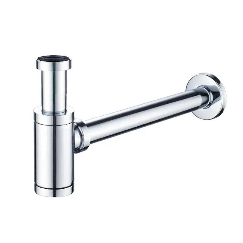 Siphon Lavabo Chromé Évacuation Discrète Vasque à Poser – Silka