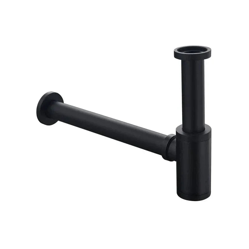 Siphon Lavabo Laiton Noir Étanchéité Durable Design Assorti – Silka