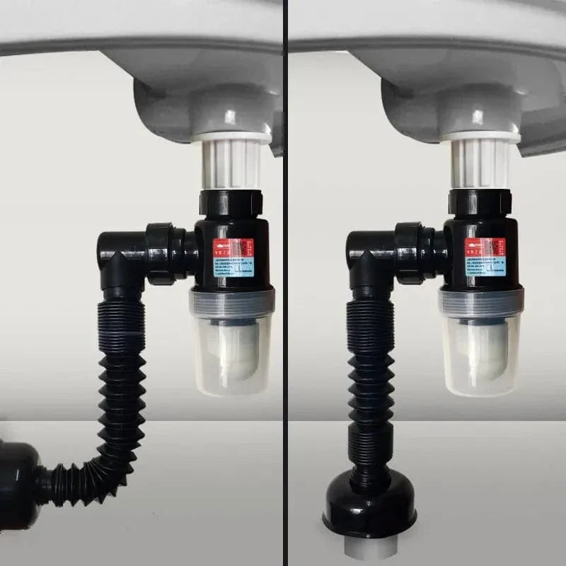 Siphon Universel Évier Extensible Anti-Odeurs Montage Facile – Silka