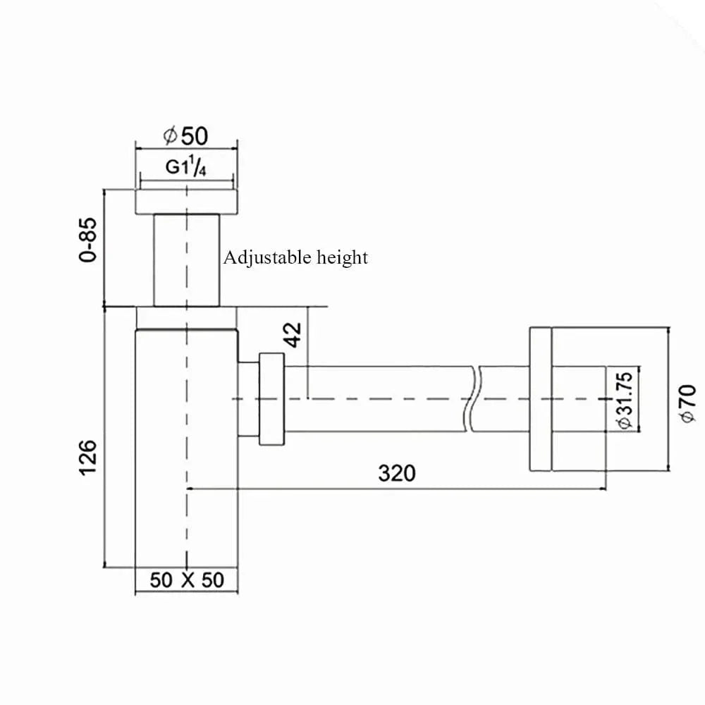 Siphon Lavabo Laiton Noir Moderne Élégant et Durable – Silka