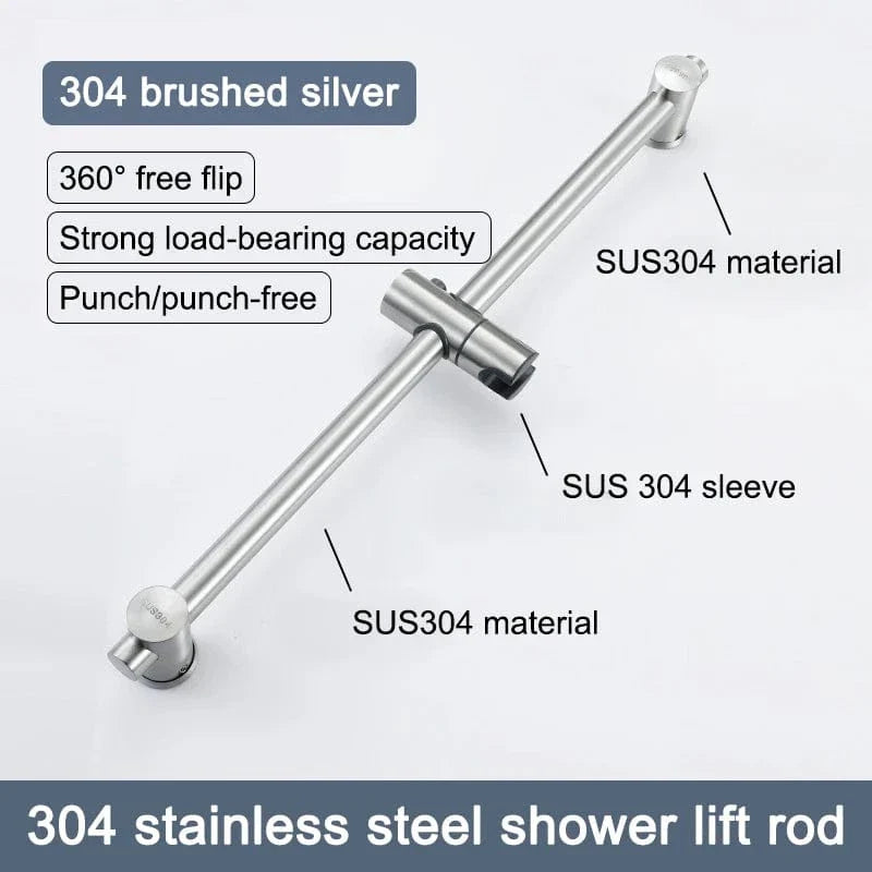 Support Pommeau de Douche Inox Durable Élégance Salle de Bain – Pluvia