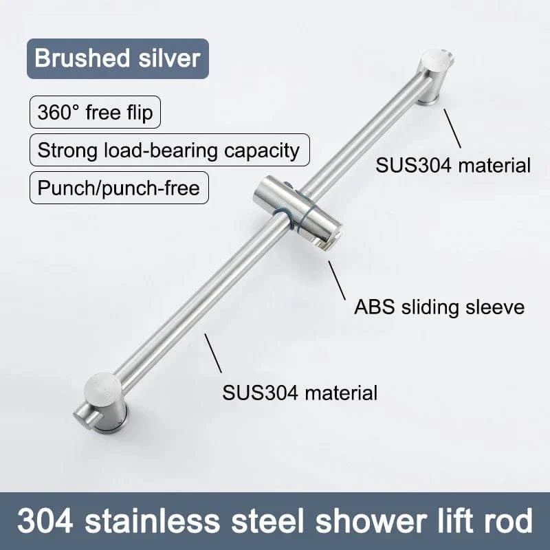 Support Pommeau de Douche Inox Durable Élégance Salle de Bain – Pluvia